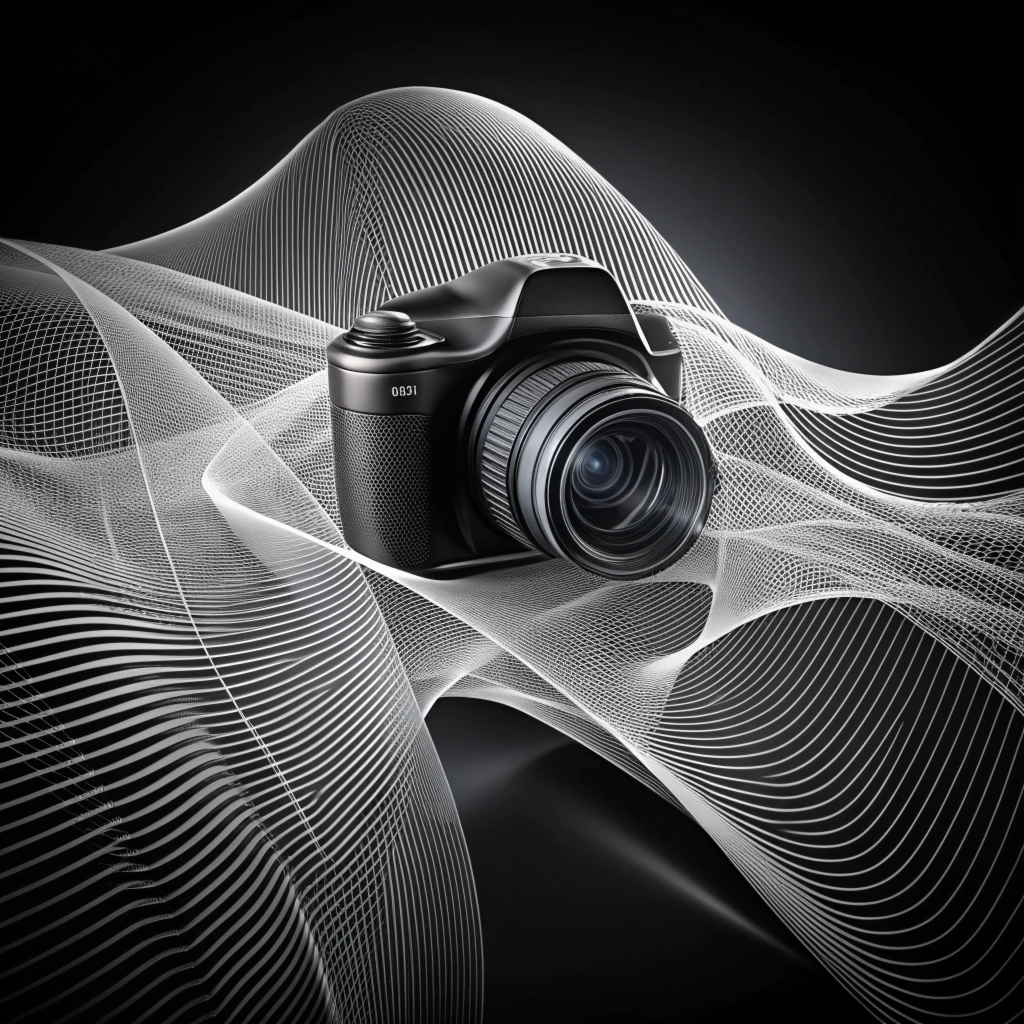 camera-made-of-white-3d-lines-on-a-black-backgroun